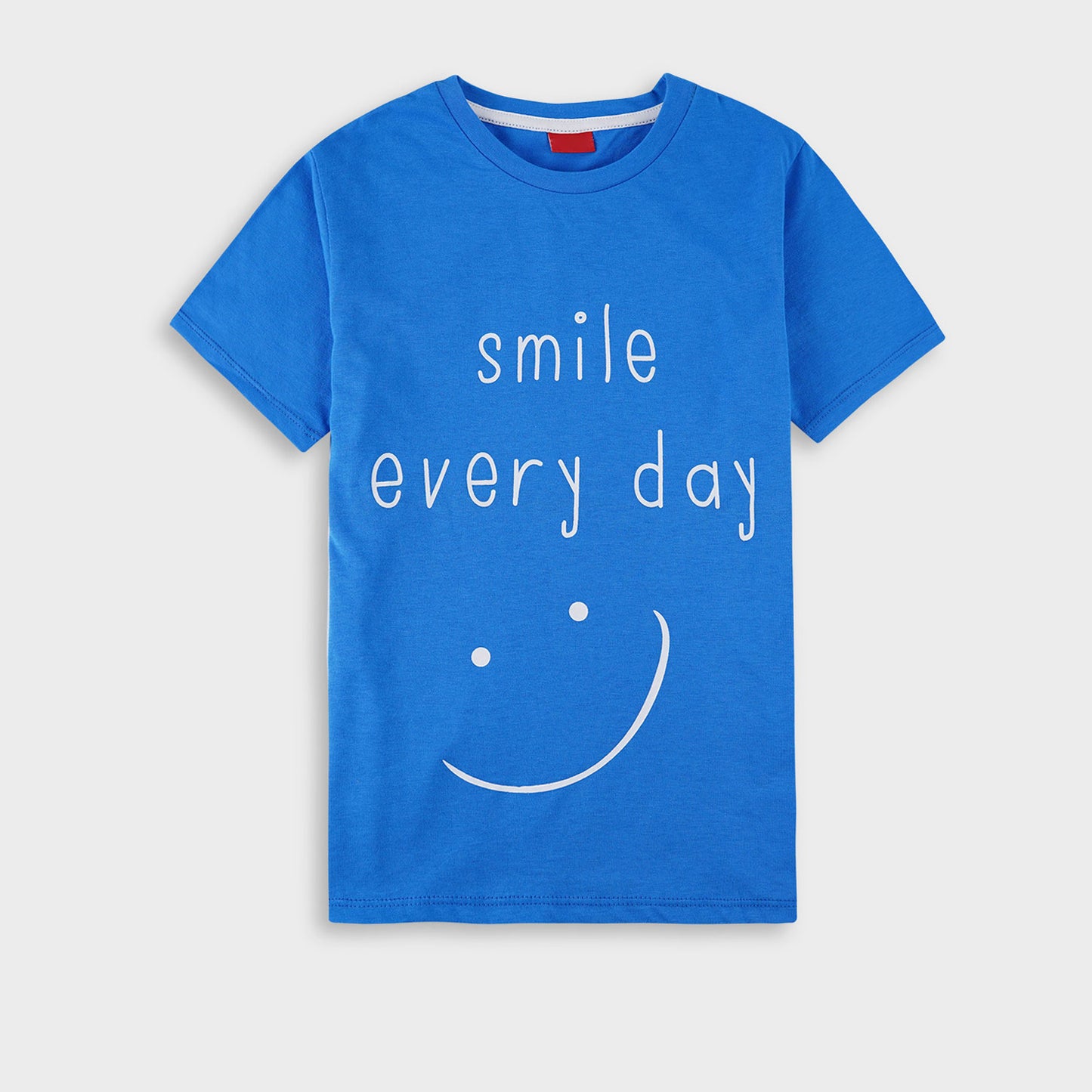 Boys Yale Blue T-Shirt-Smile Everyday