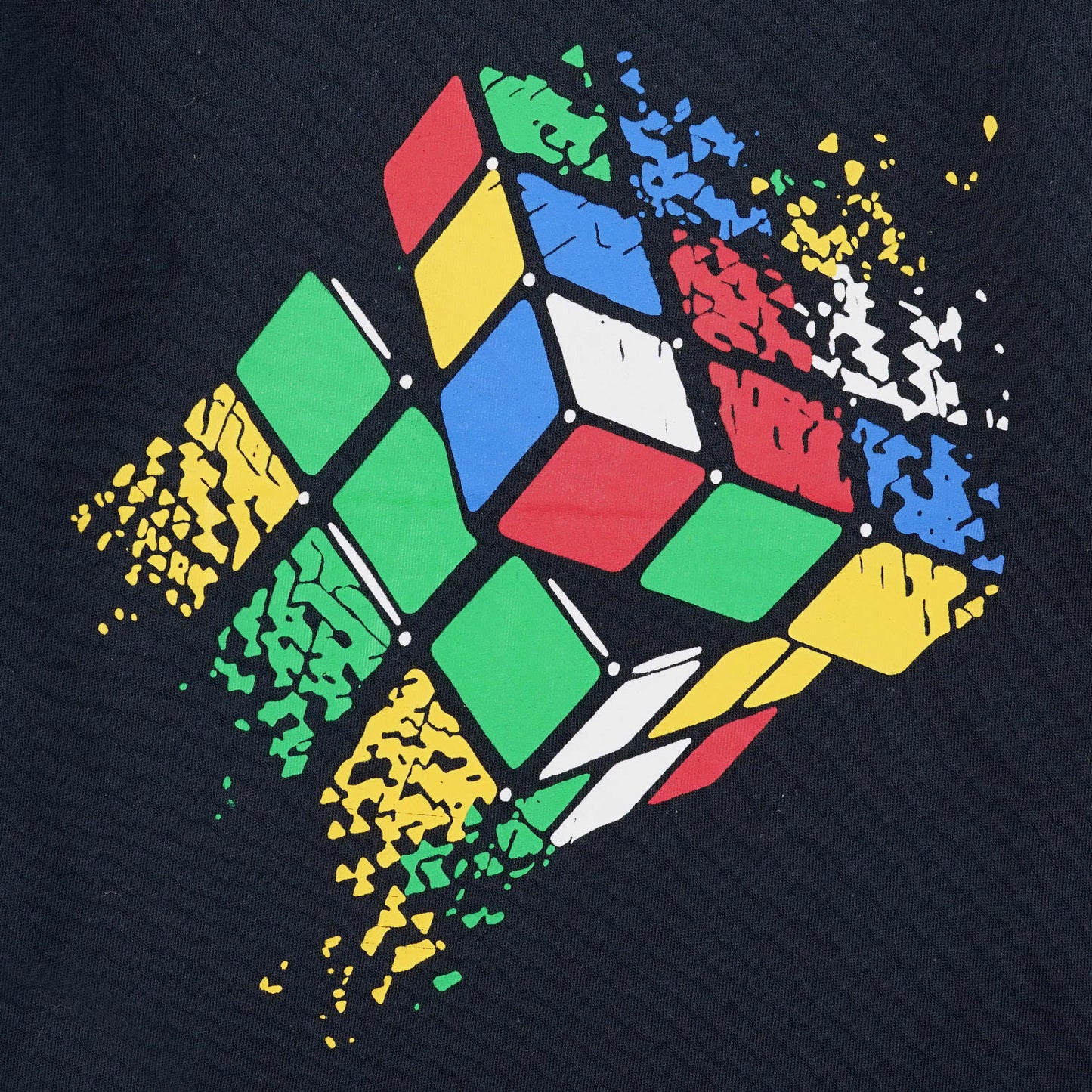 Rubix Cube T-Shirt- Navy Blue