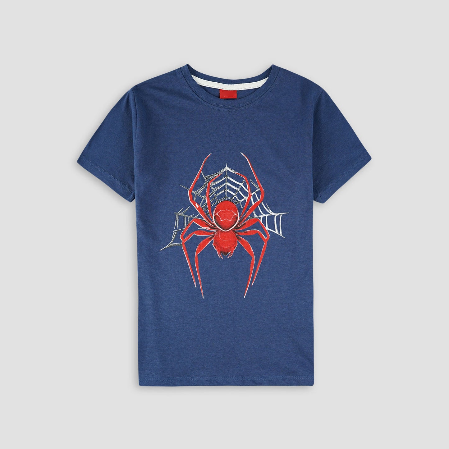 Boys Spiderman T-Shirt- Navy Blue