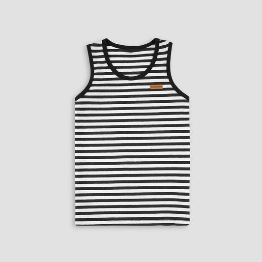 Striped Summer Sandos/Tank Top -Black & White