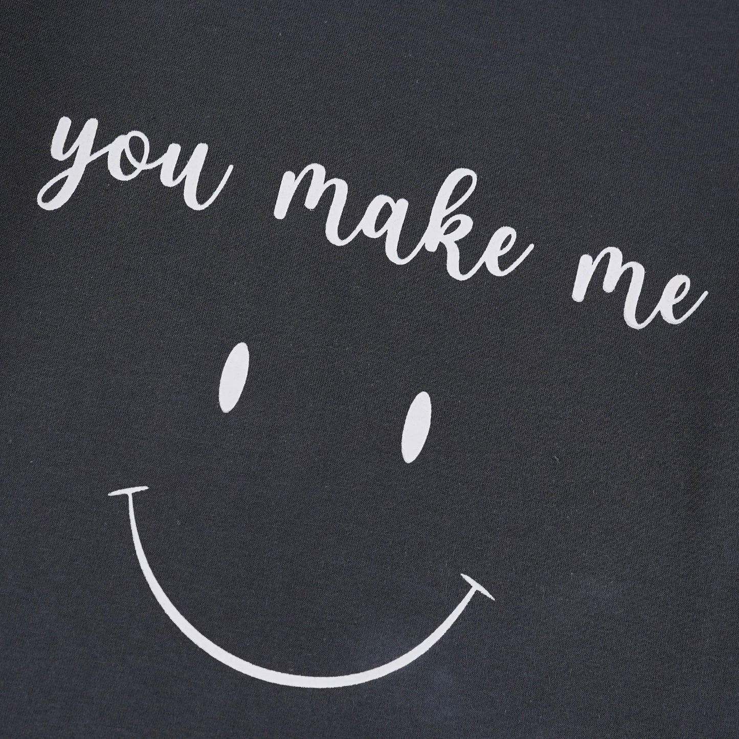 You Make Me :) T-Shirt-Charcoal