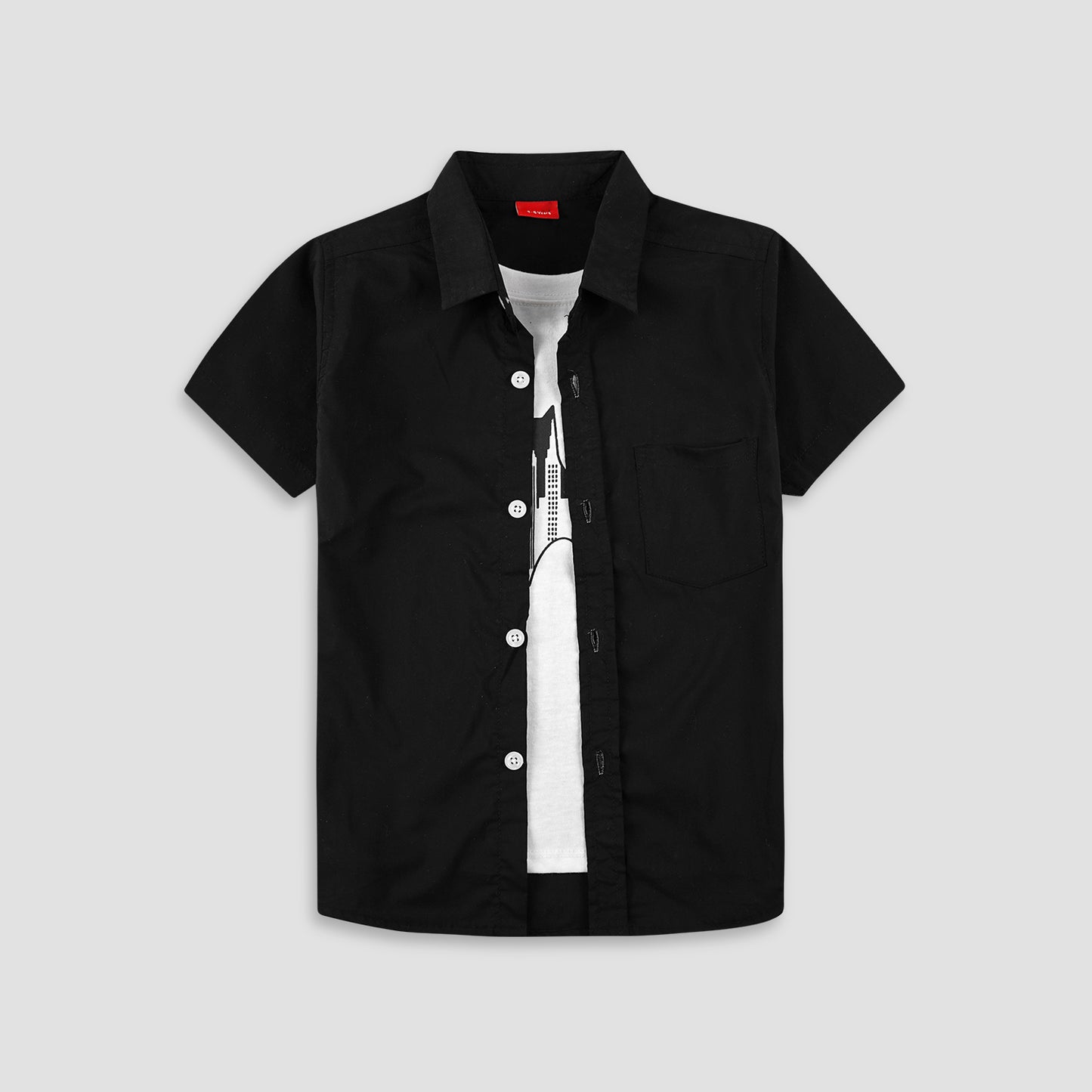 Black Double Shirt - Batman