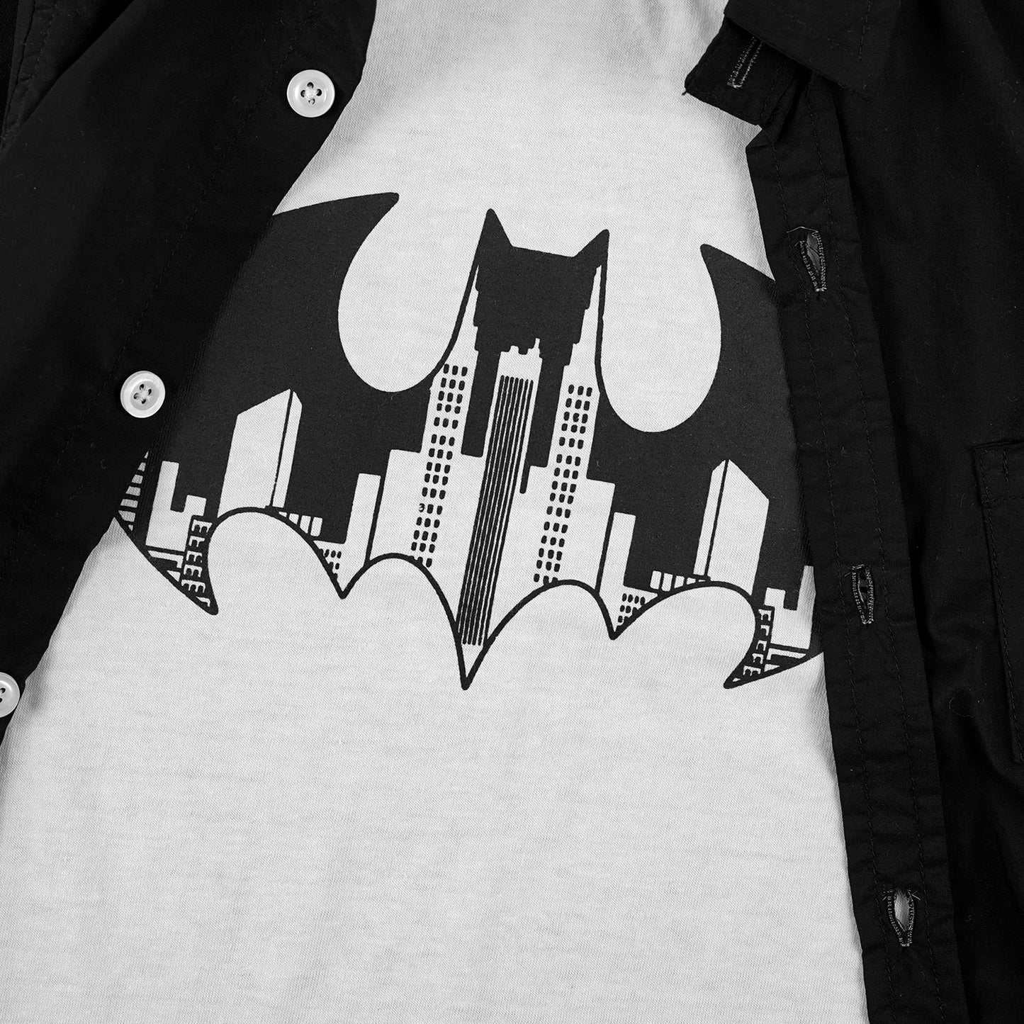 Black Double Shirt - Batman