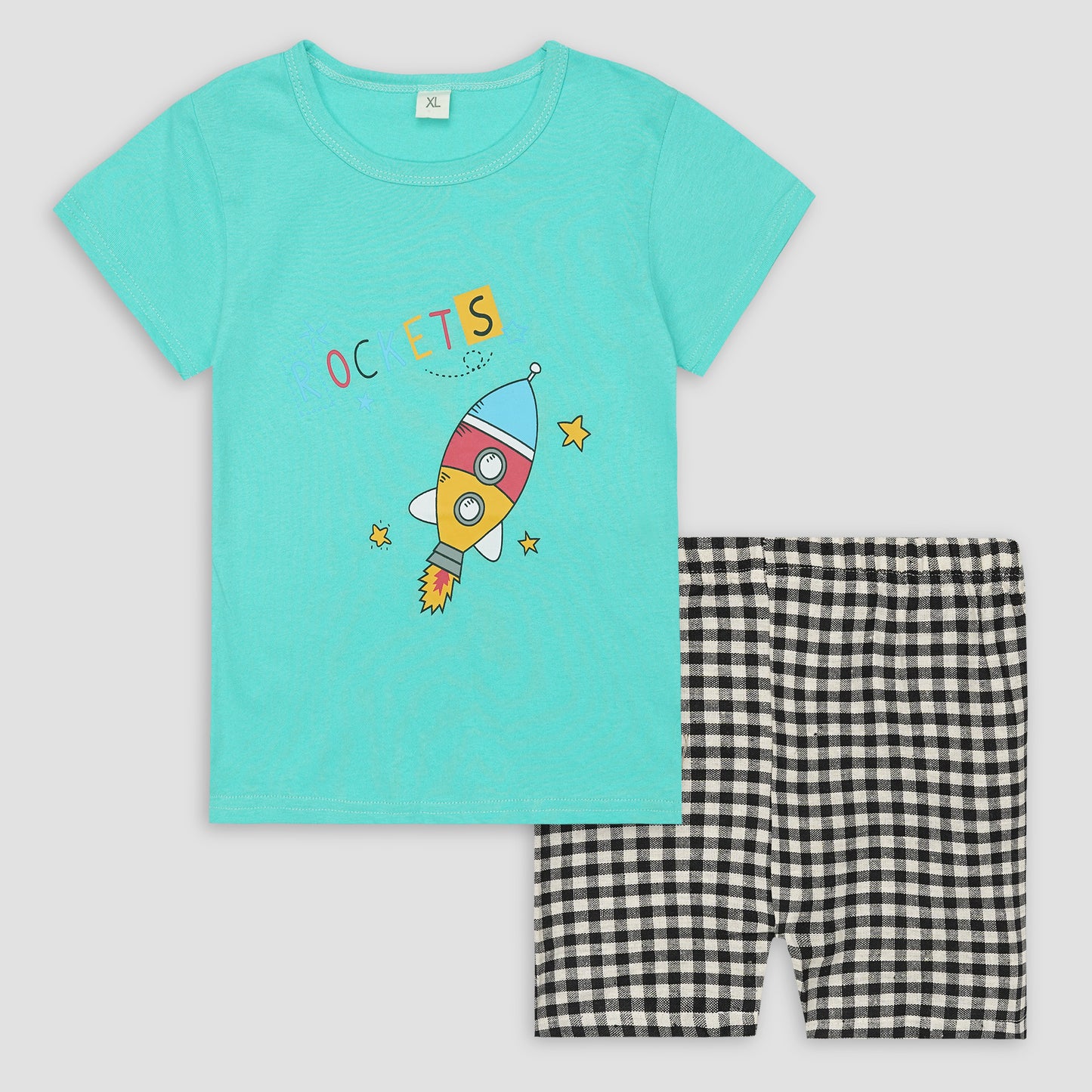 Kids Cotton T-Shirt & Shorts Set |ROCKETS -CS1130