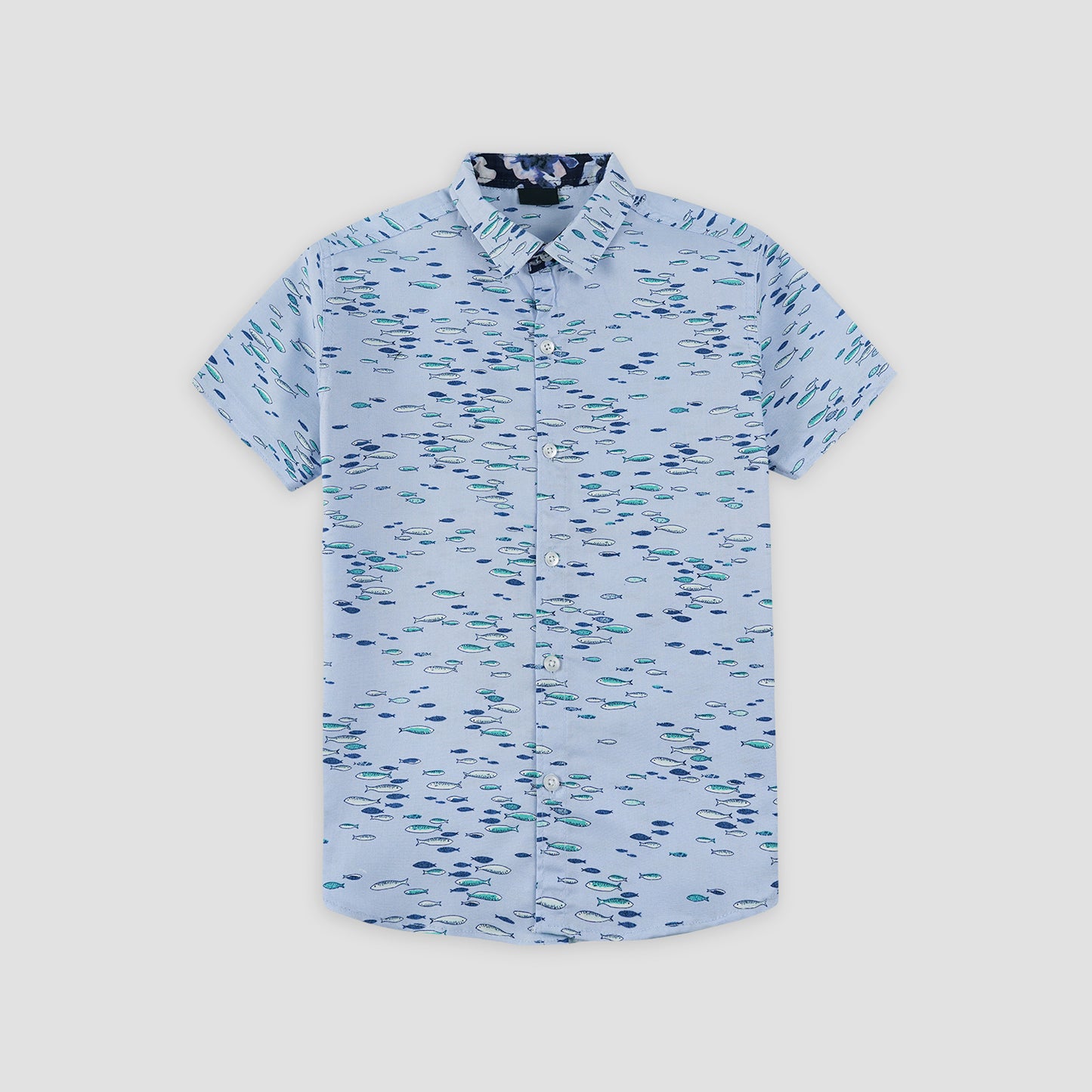 Fishy Sky Casual Shirt-Boys