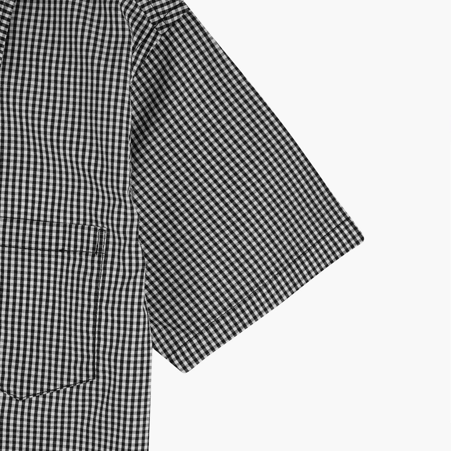 Black Checkered Double Shirt