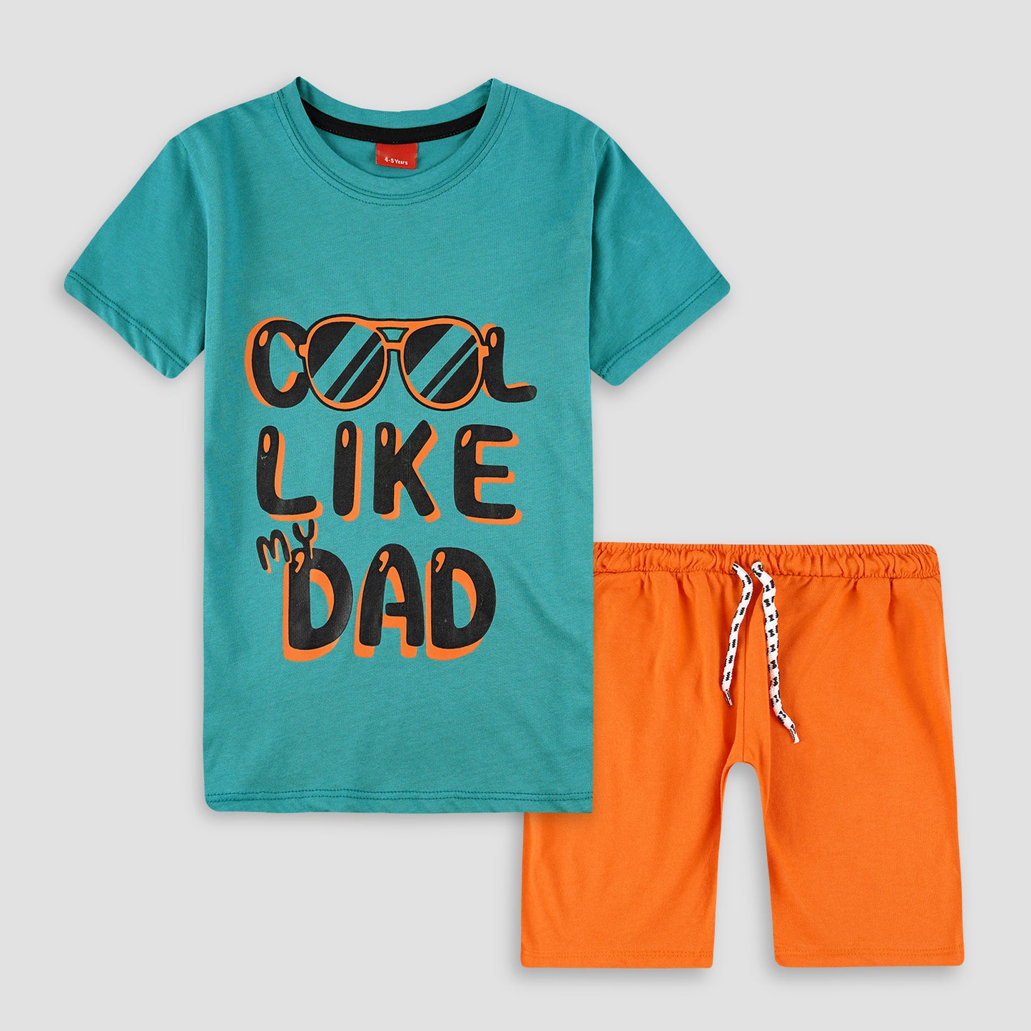 Cool Like Dad-Kids Summer Pj Suit - Shorts