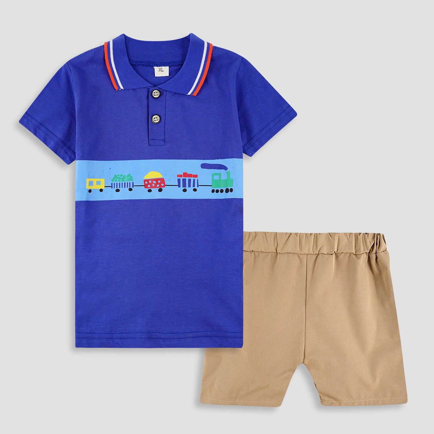 Polo Playdates Set with Shorts -Blue Rail