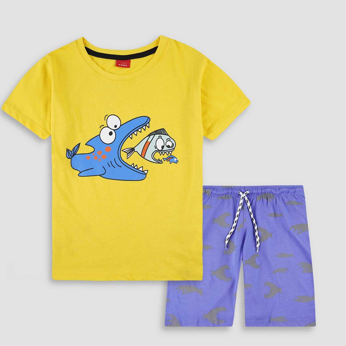 Yellow Shark : 2-Piece Set-Summer Fun Duo