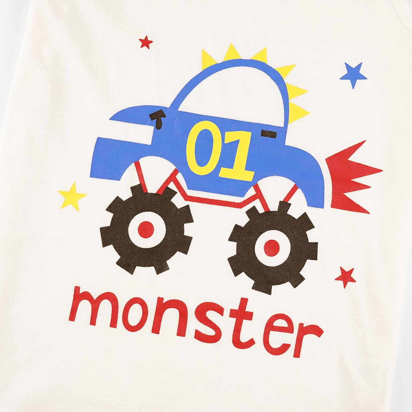 Monster Truck Sando Suit-Red&White