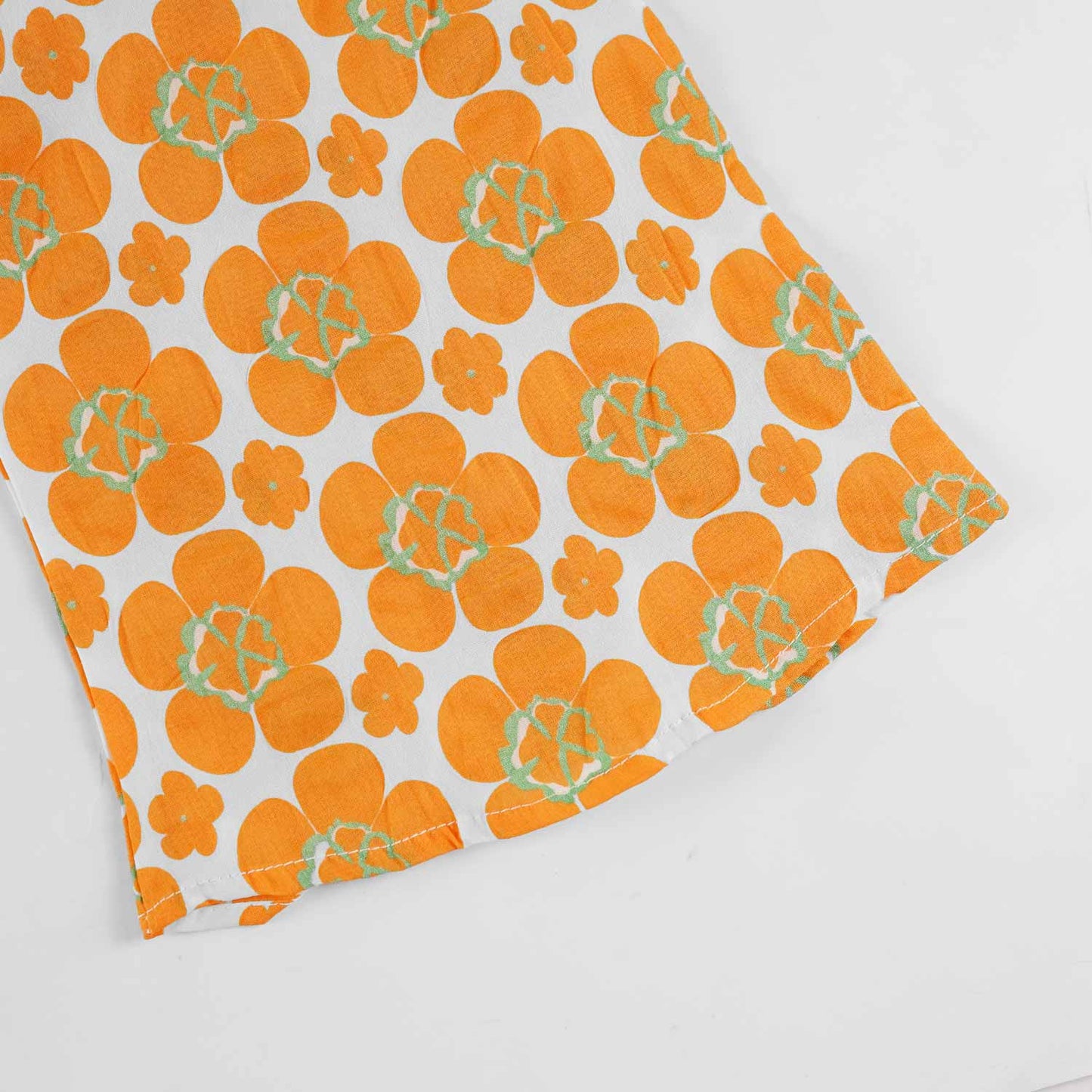 Crop-top with Bell Bottom- Polka Orange