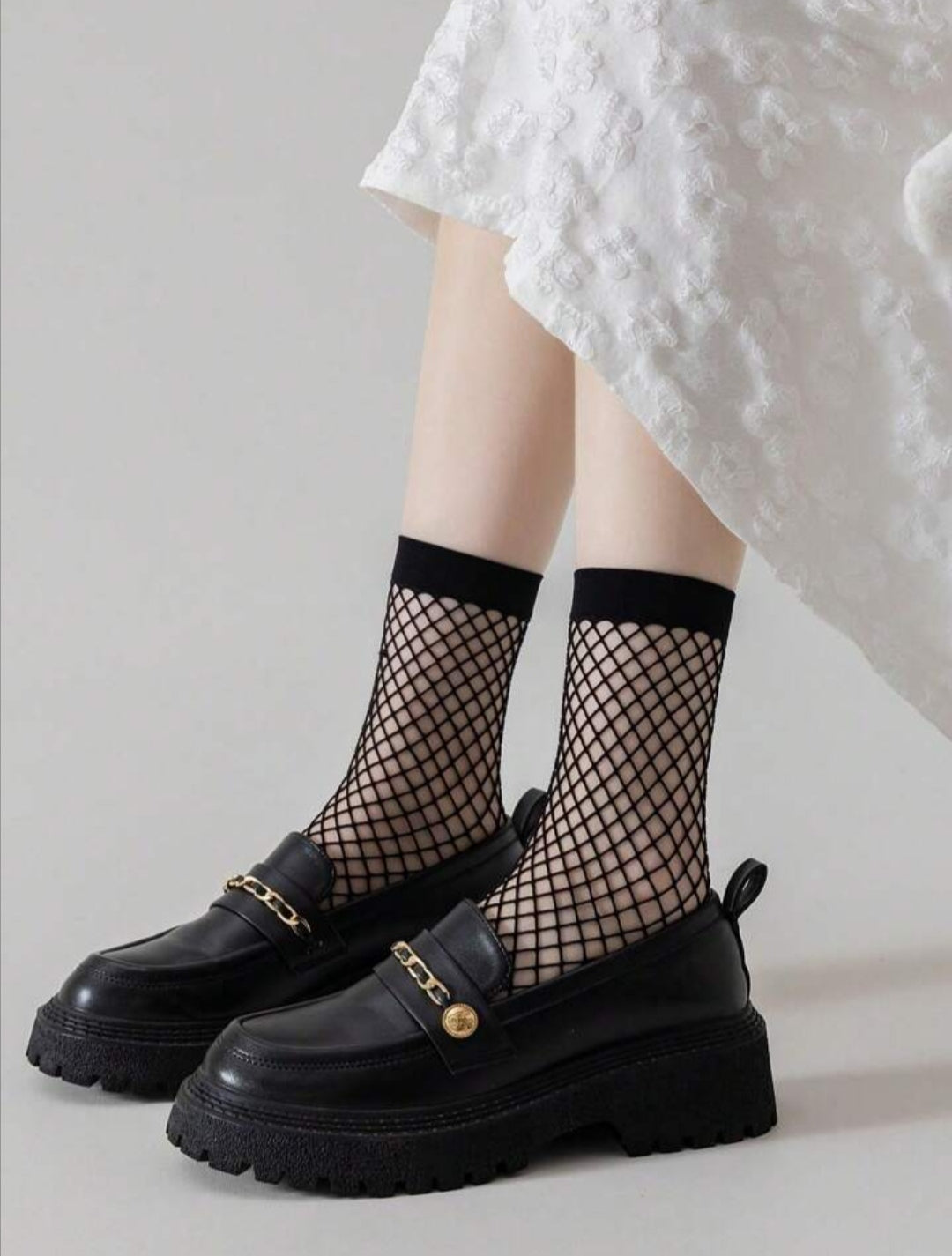 Hollow Out Fish Net Fashion Mesh Socks For Women/Girls