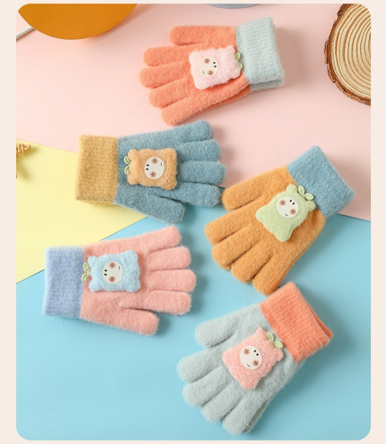 Kids Woolen Gloves - Smily