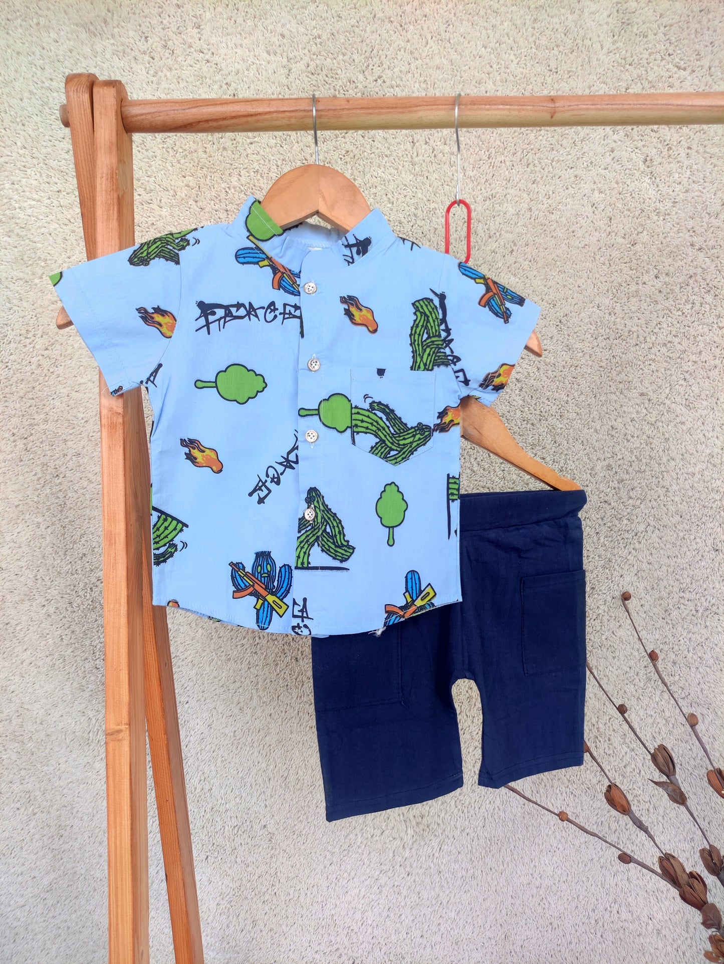 Funky 2pcs Set -Sky Cactus