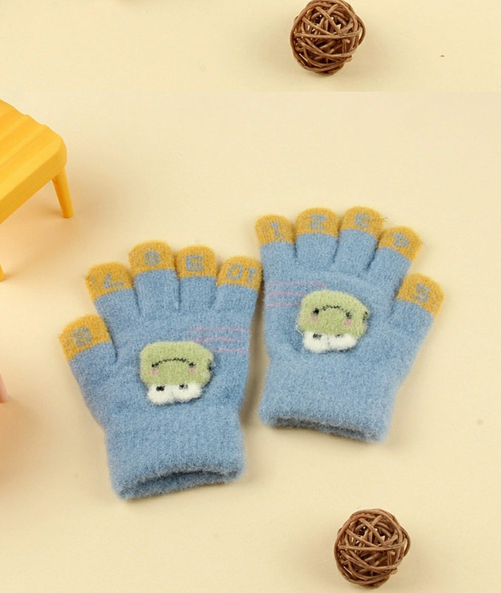 Kids Warm Gloves - Toad