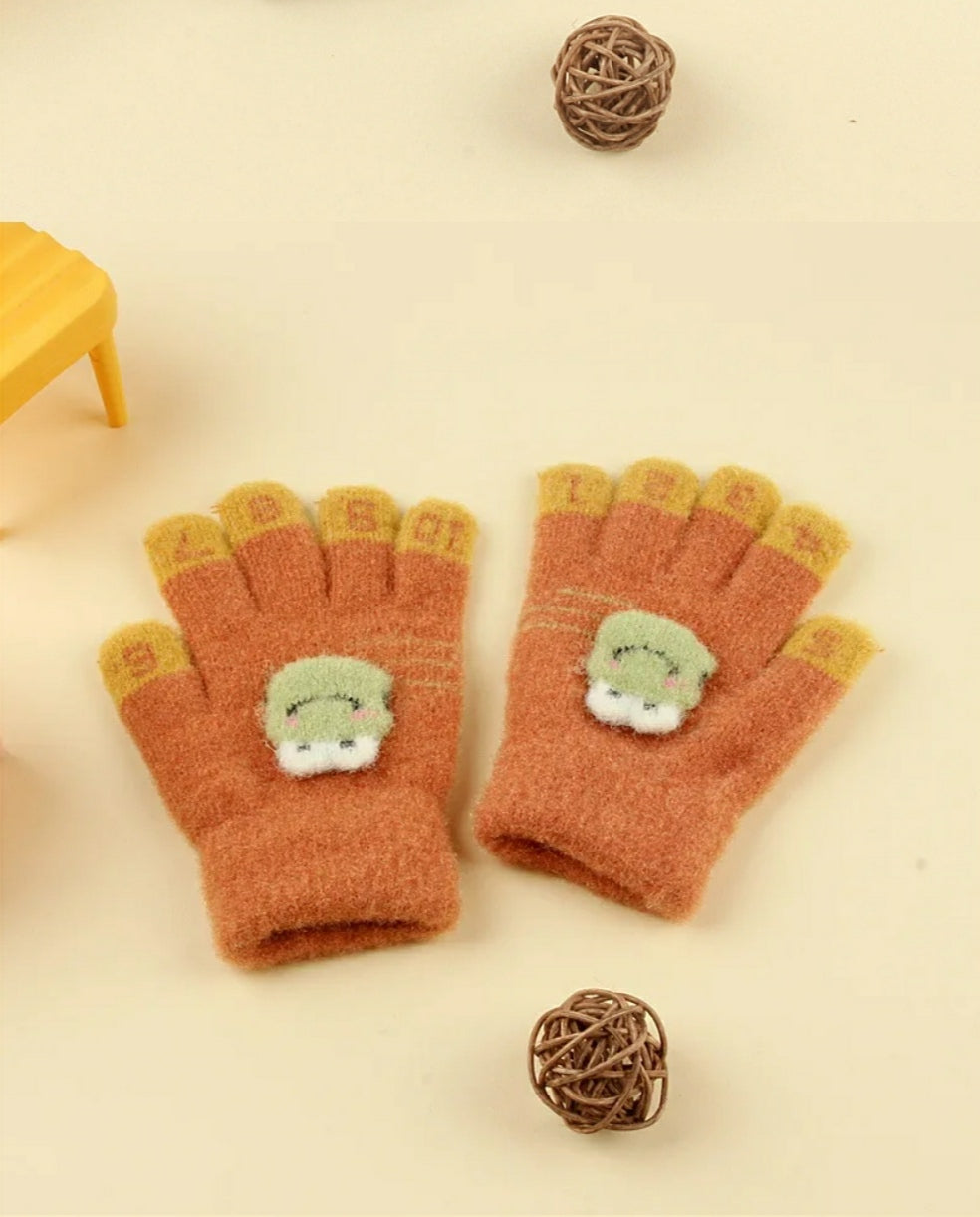 Kids Warm Gloves - Toad