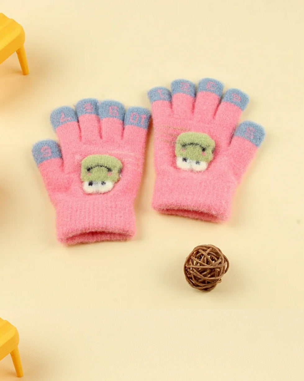 Kids Warm Gloves - Toad