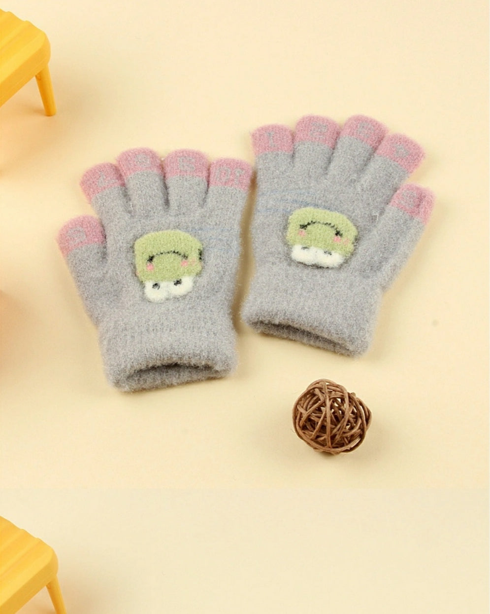 Kids Warm Gloves - Toad