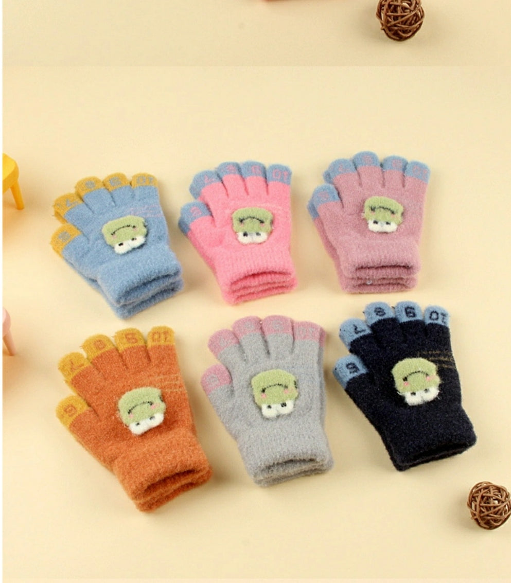 Kids Warm Gloves - Toad