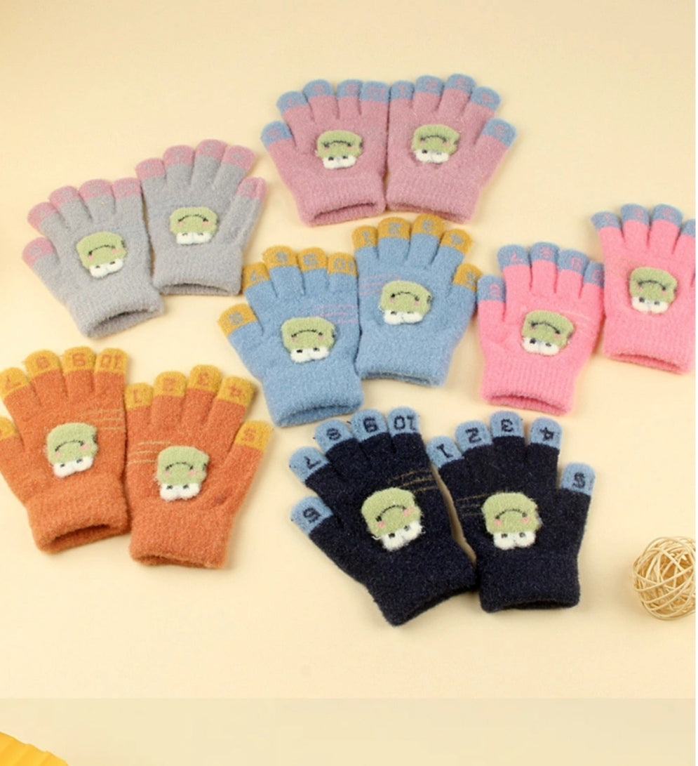 Kids Warm Gloves - Toad