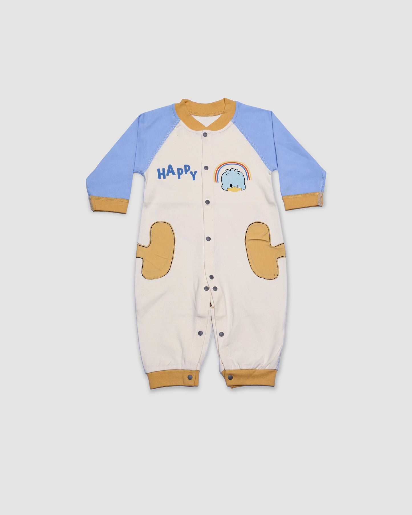 Full sleeves Baby Romper - Blue