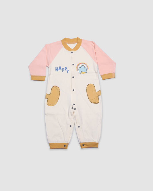 Full sleeves Baby Romper - Pink