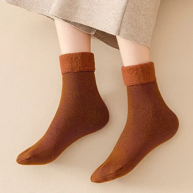 Unisex Cashmere Thermal Lining Socks