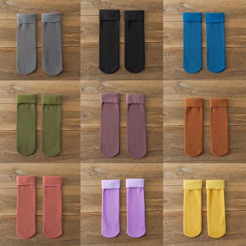 Unisex Cashmere Thermal Lining Socks