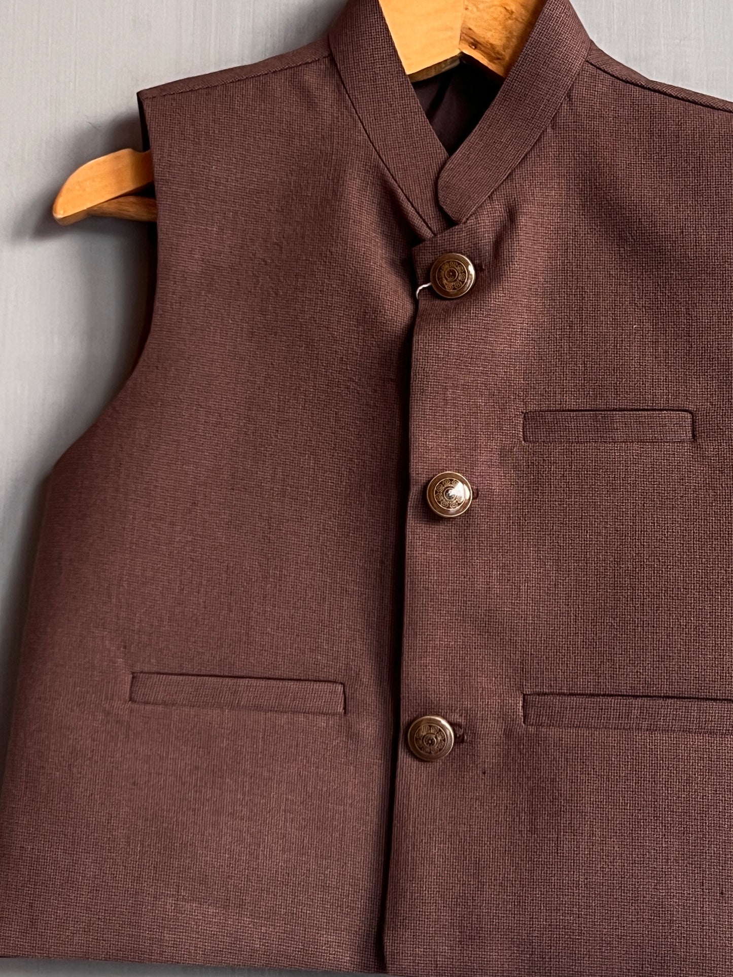 Boys Waistcoat Sufi Brown