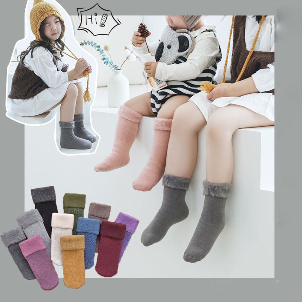 Kids Warm Cashmere Thermal Lining Socks