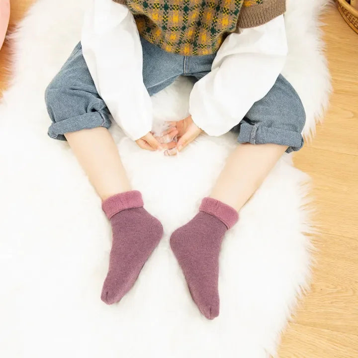 Kids Warm Cashmere Thermal Lining Socks