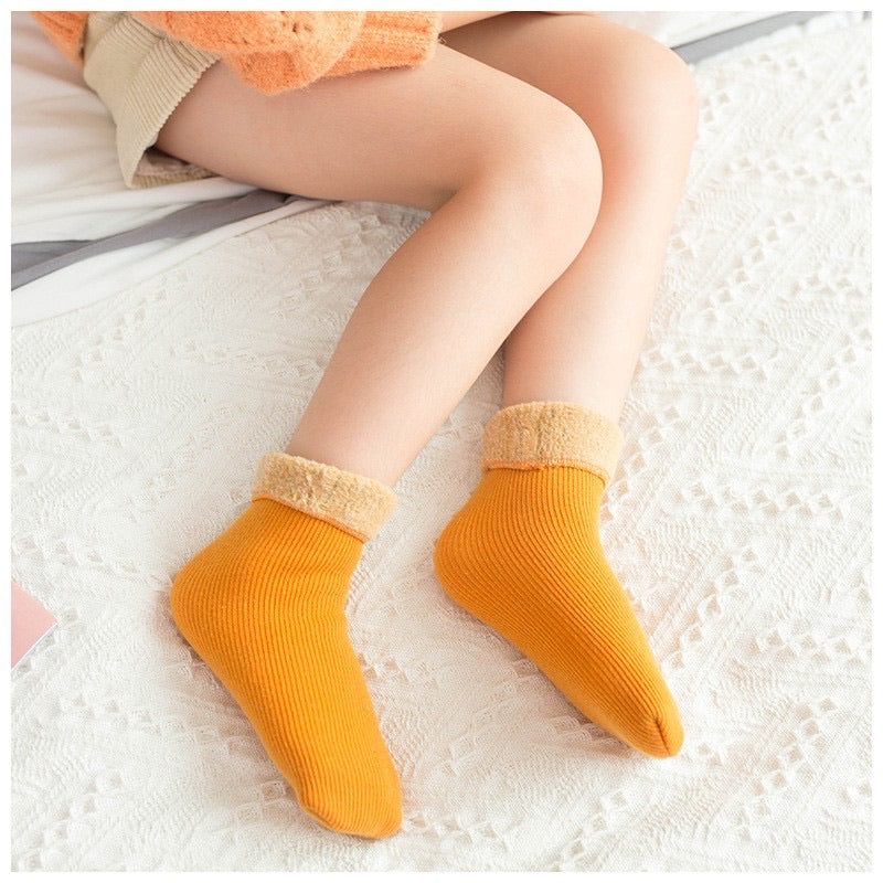 Kids Warm Cashmere Thermal Lining Socks