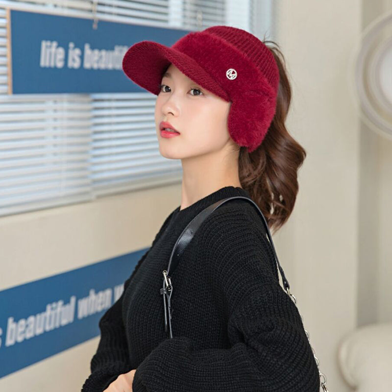 Women Warm Woolen Knitted Fashion Hat